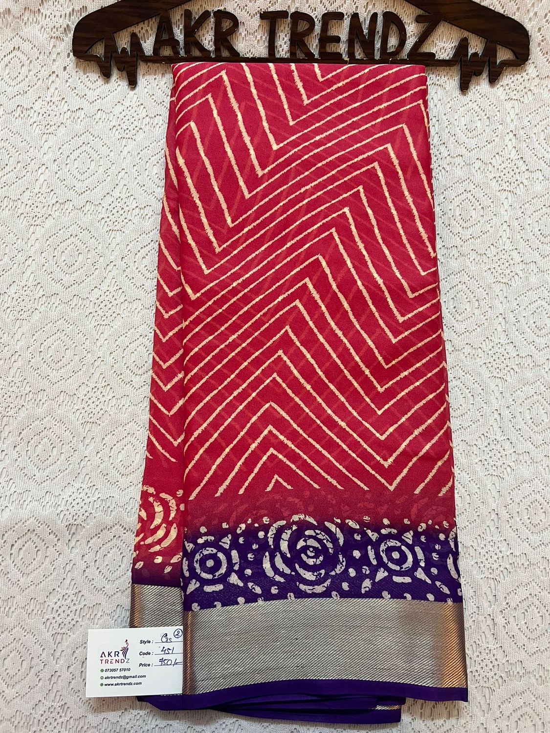 Fancy Border Georgette sarees