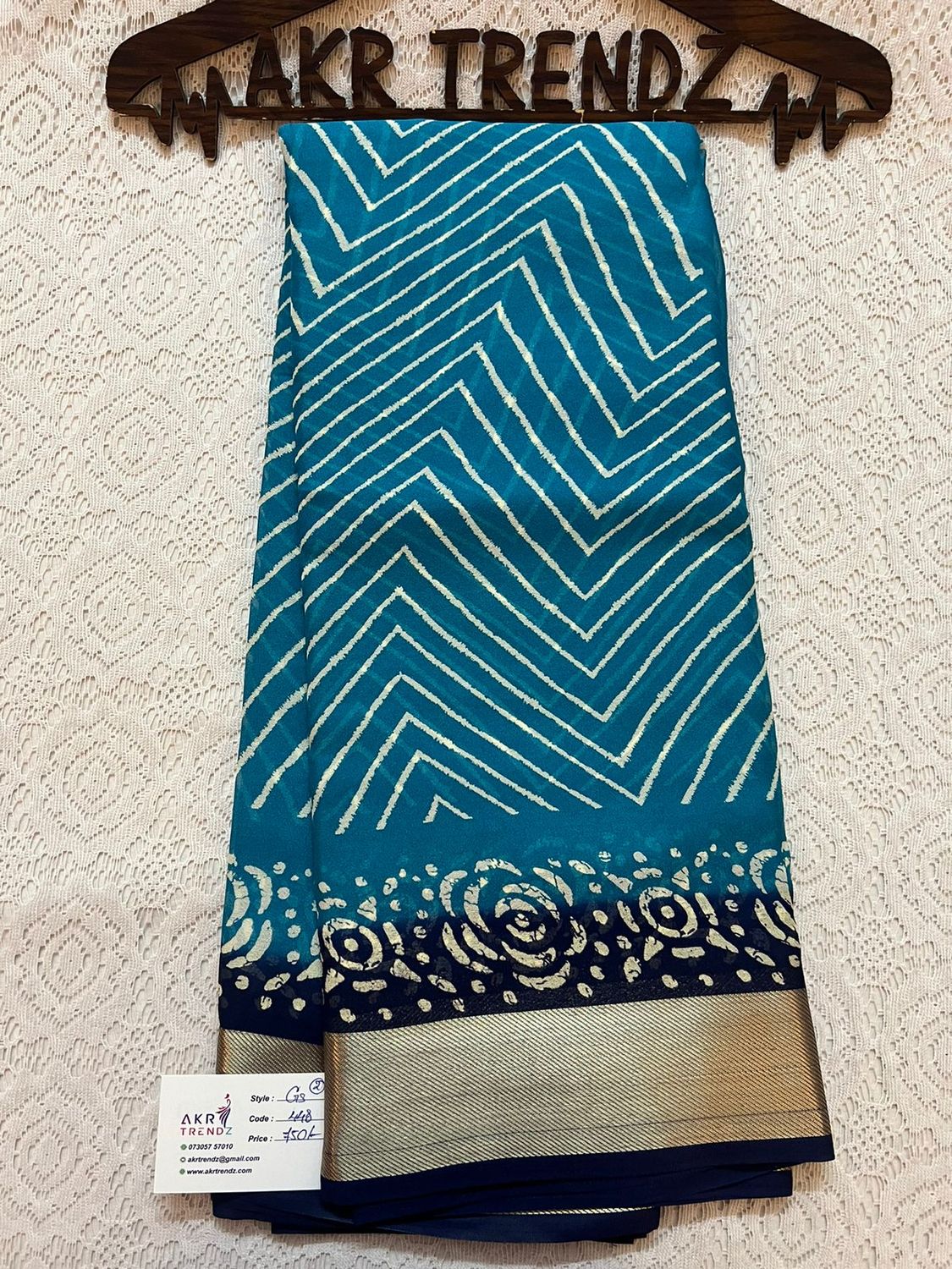 Fancy Border Georgette sarees