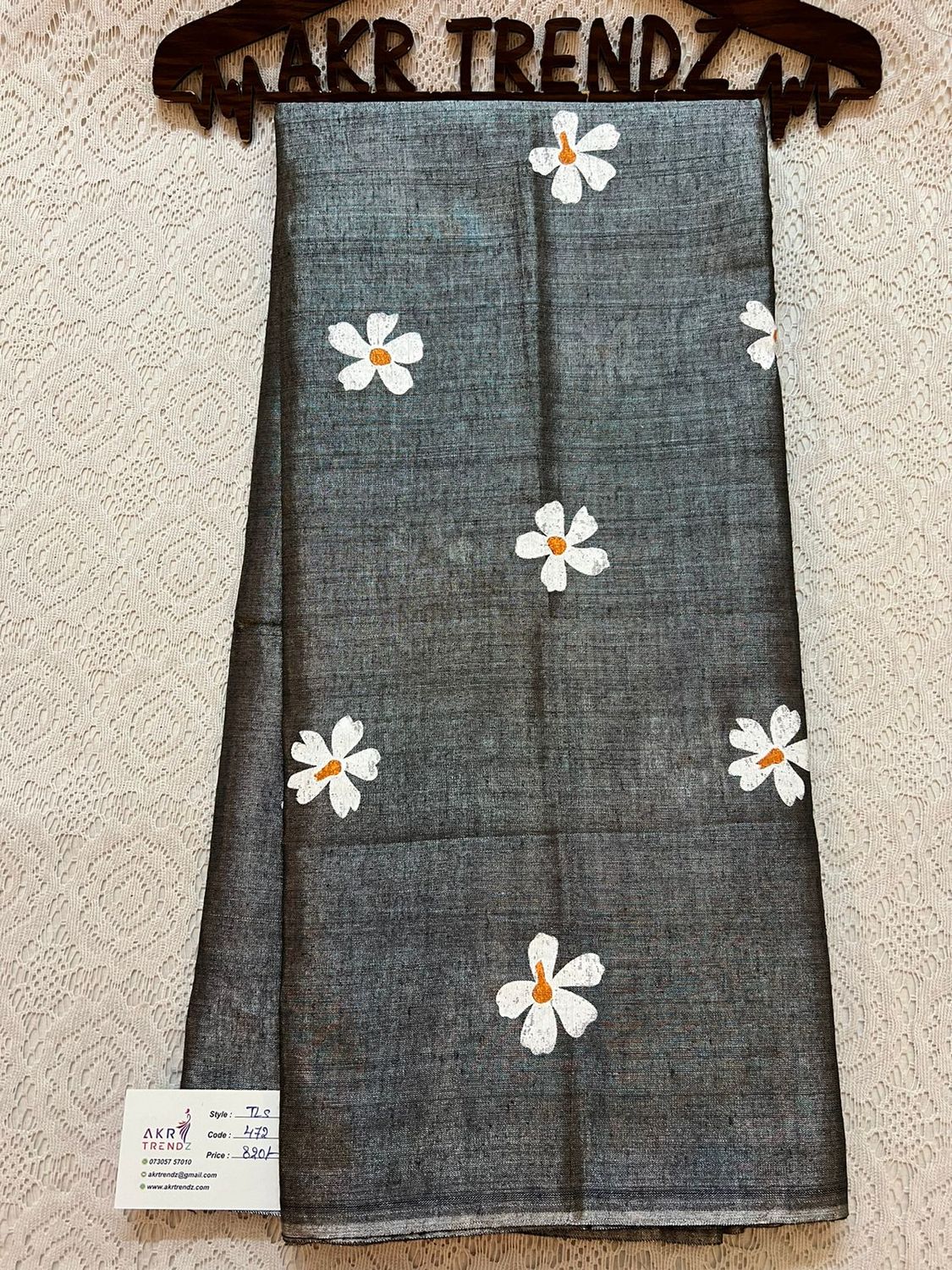 Handpainted khadi Tissue sarees​