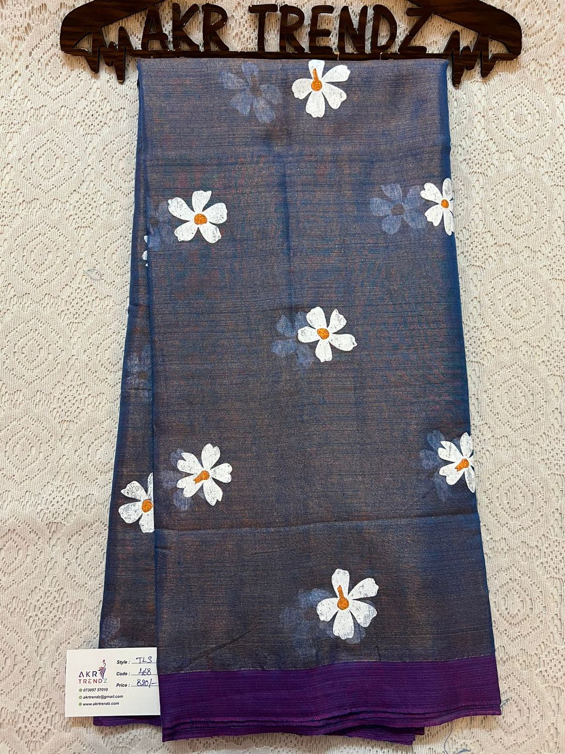 Handpainted khadi Tissue sarees​