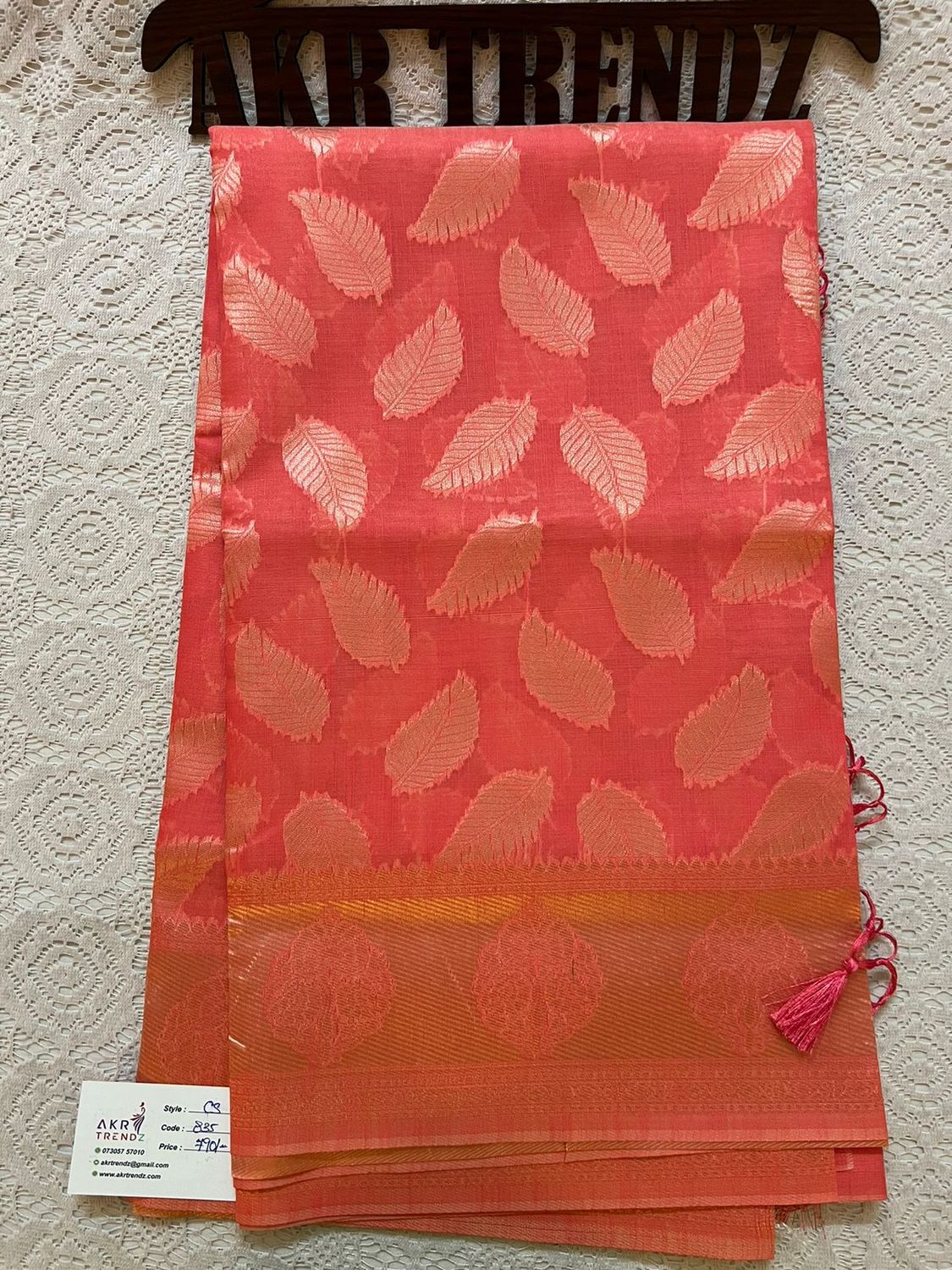 ​Chanderi silk mix cotton sarees​