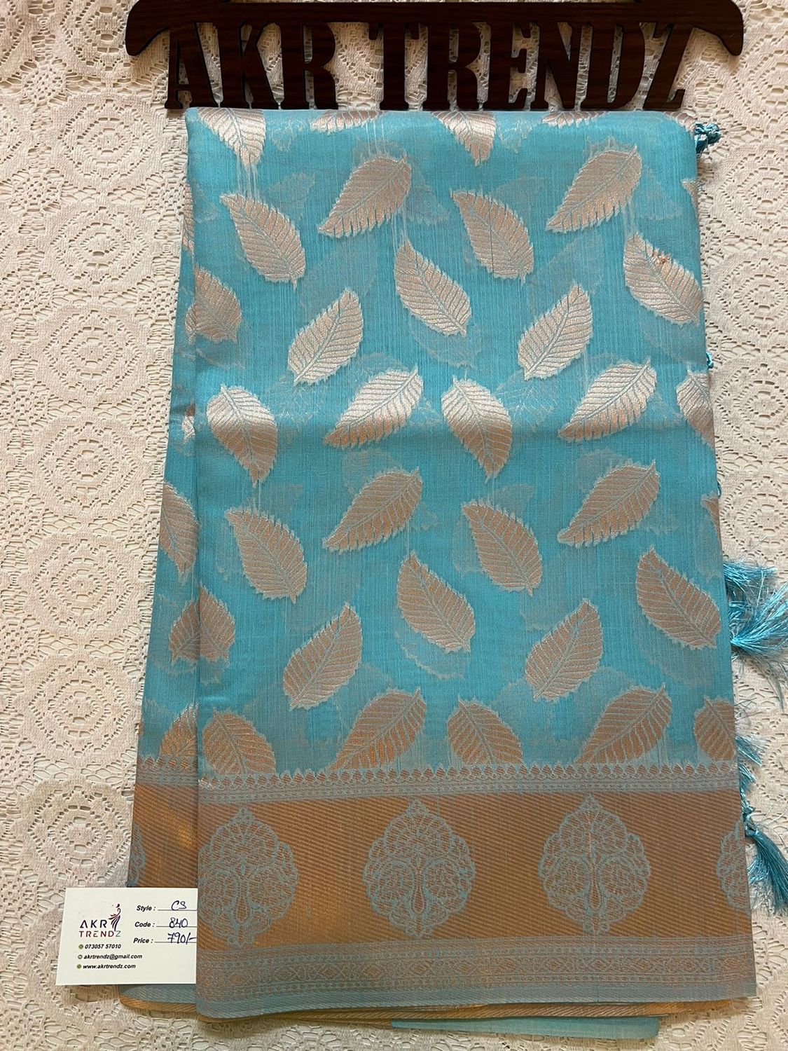 ​Chanderi silk mix cotton sarees​