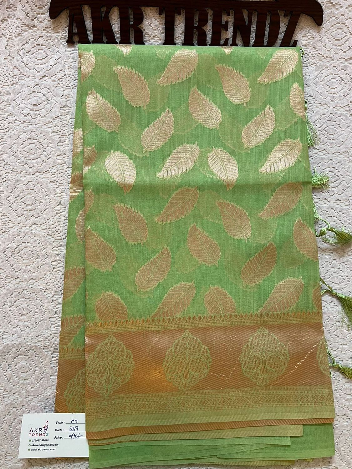​Chanderi silk mix cotton sarees​