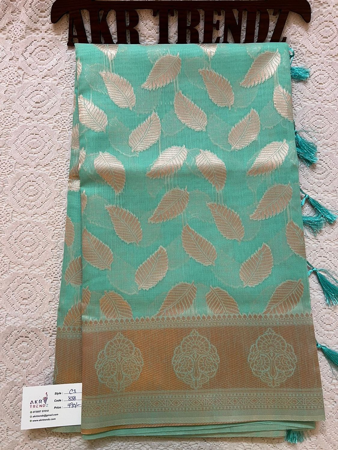 ​Chanderi silk mix cotton sarees​