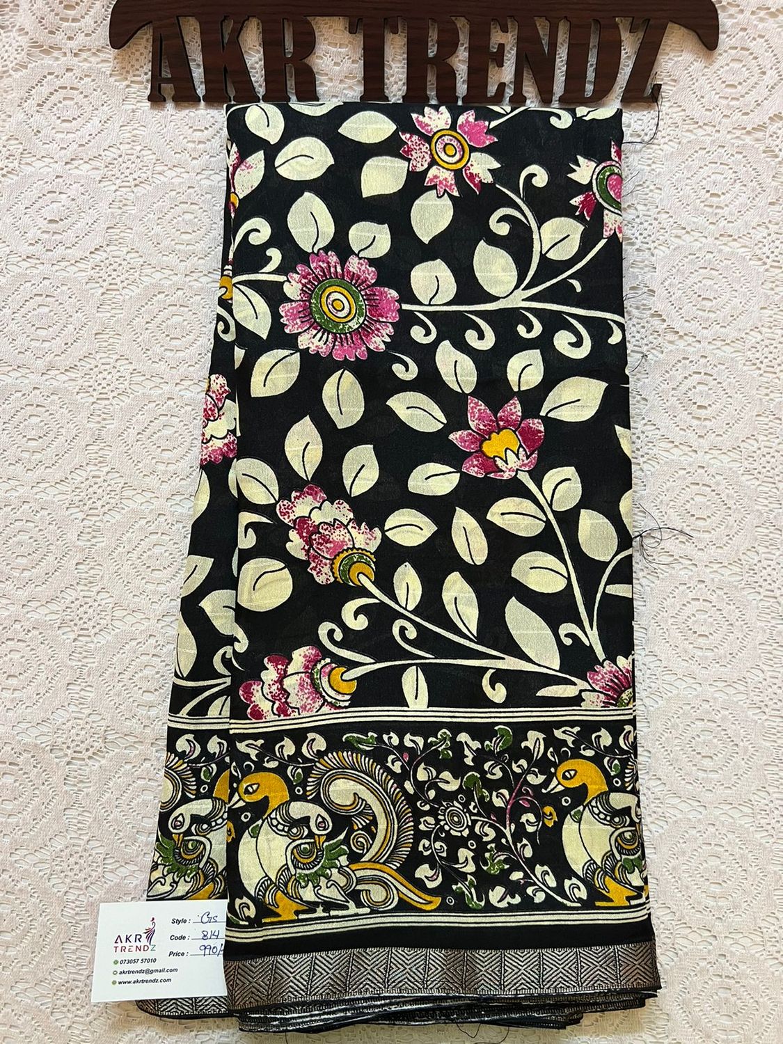 Kalamkari silk Georgette sarees​