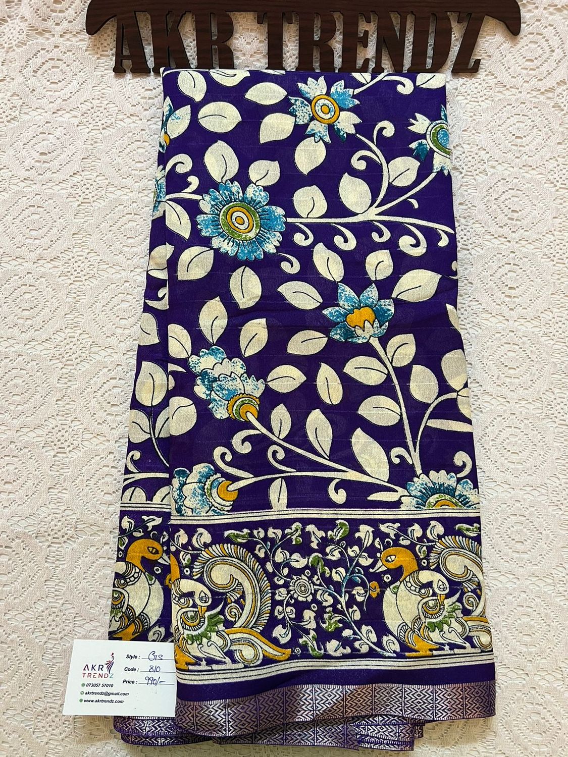 Kalamkari silk Georgette sarees​