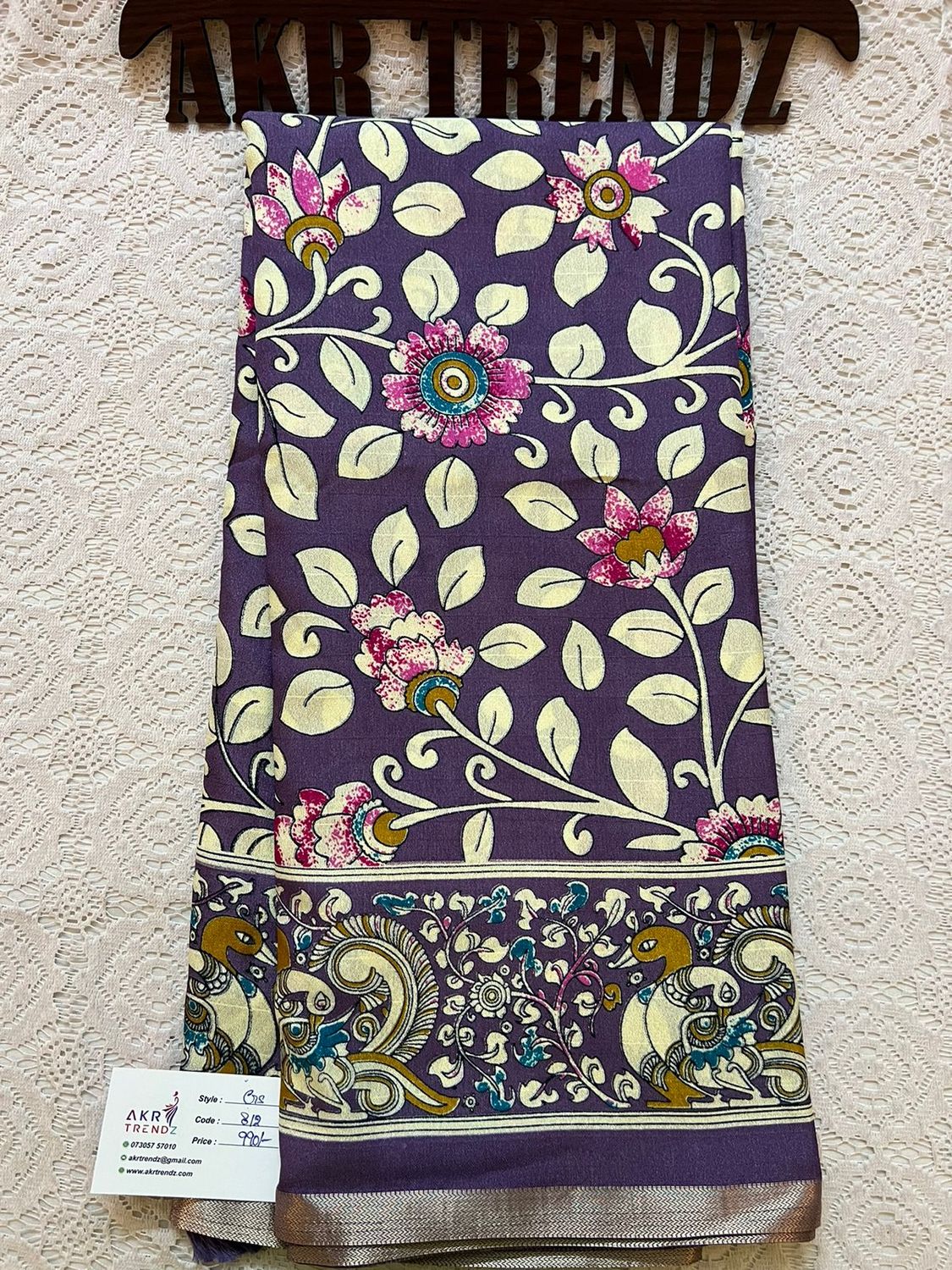 Kalamkari silk Georgette sarees​