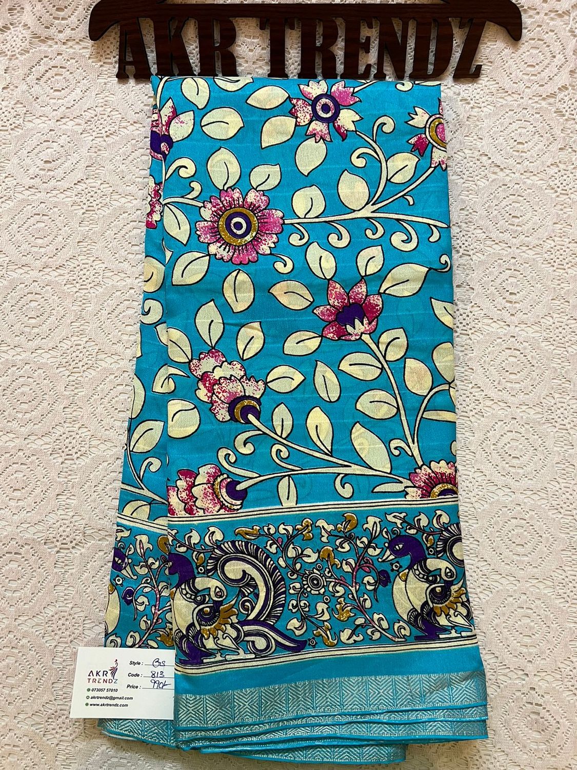 Kalamkari silk Georgette sarees​