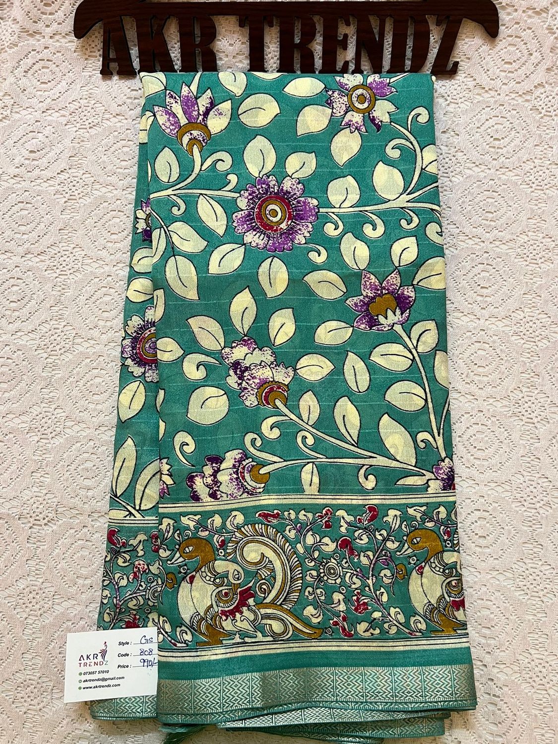 Kalamkari silk Georgette sarees​