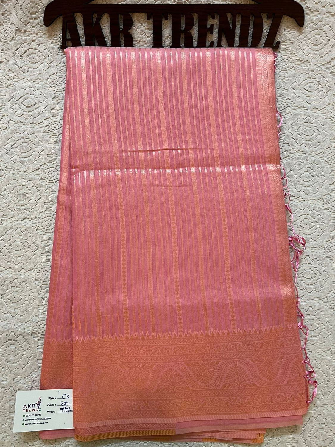 Chanderi silk mix cotton sarees​