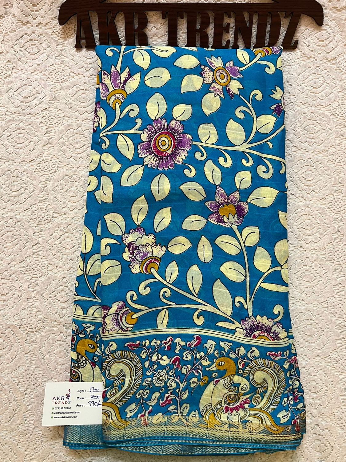 Kalamkari silk Georgette sarees​