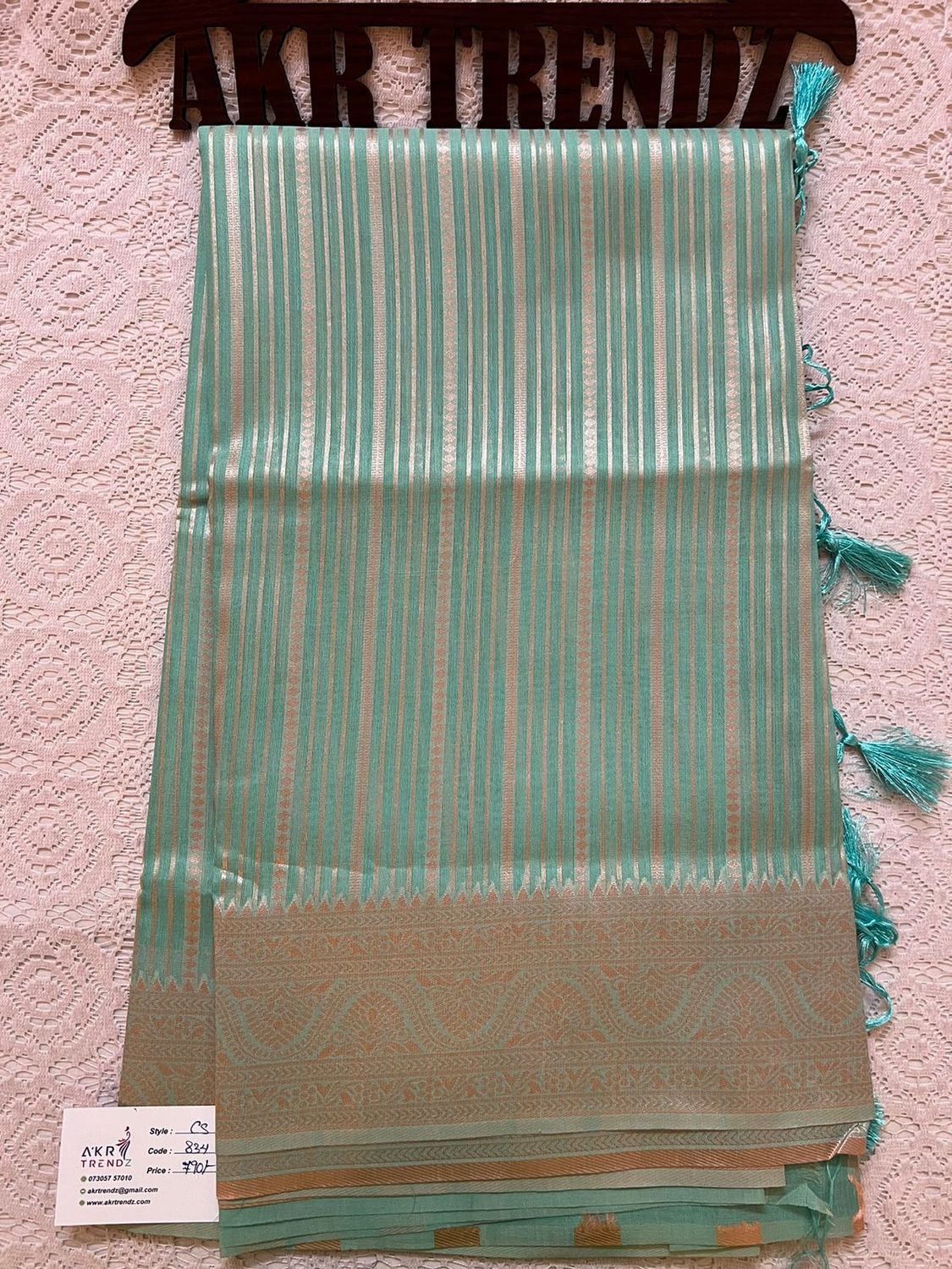 Chanderi silk mix cotton sarees​