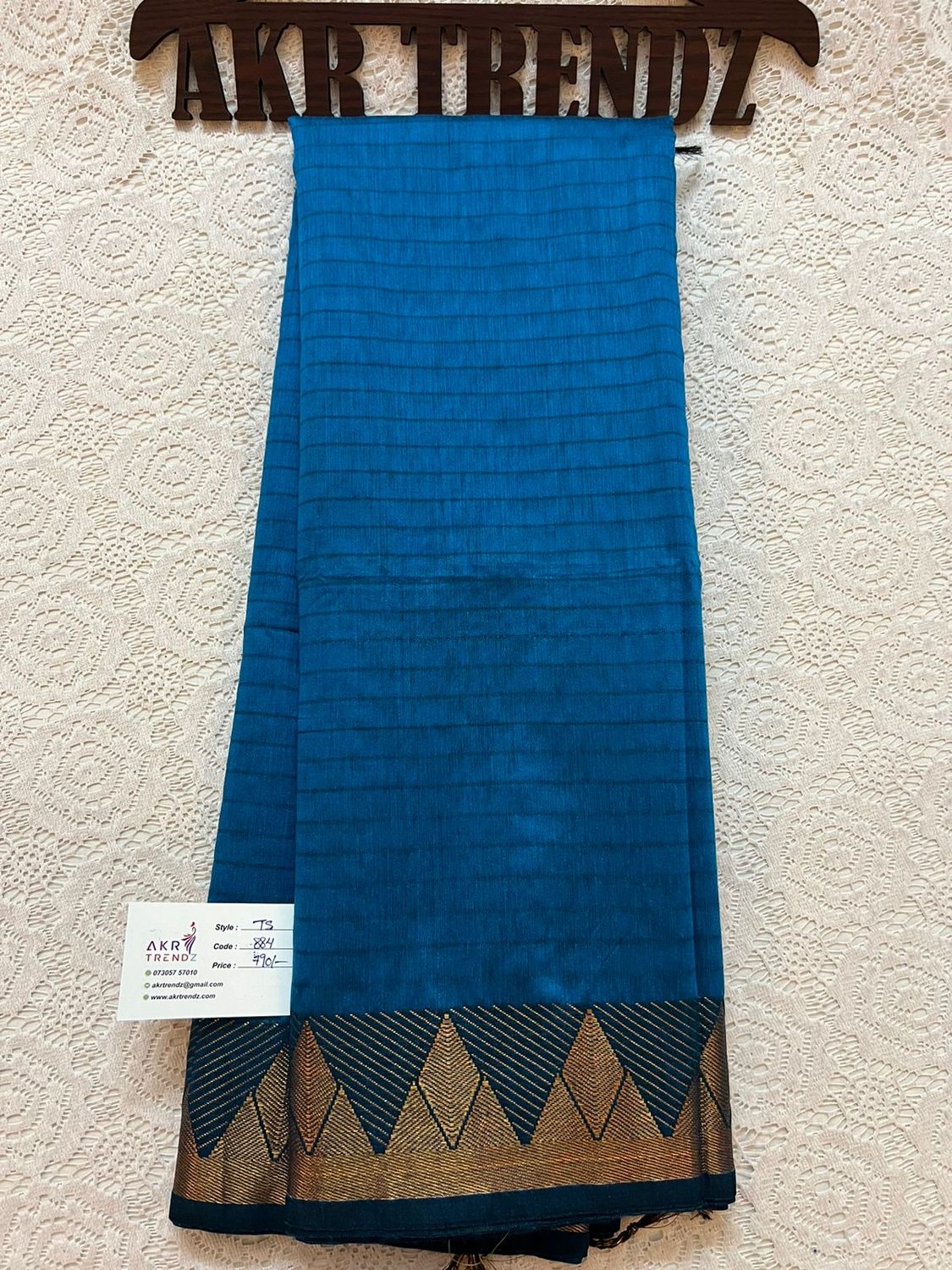 Temple Border silk cotton saree​