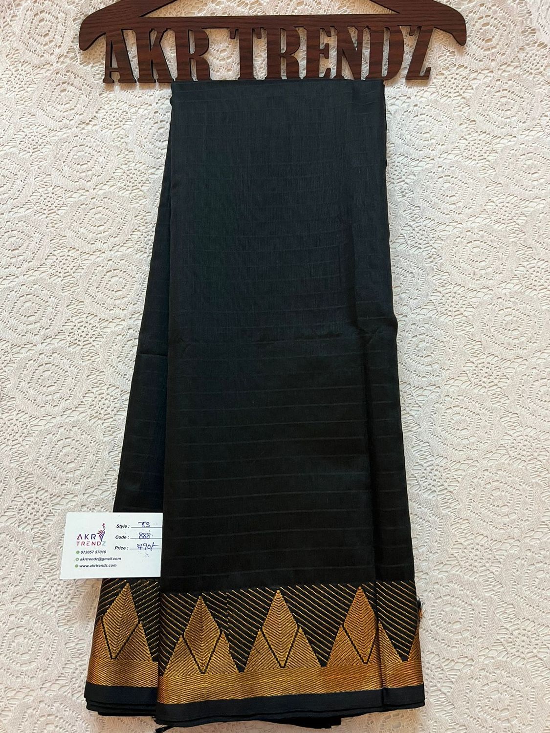 Temple Border silk cotton saree​