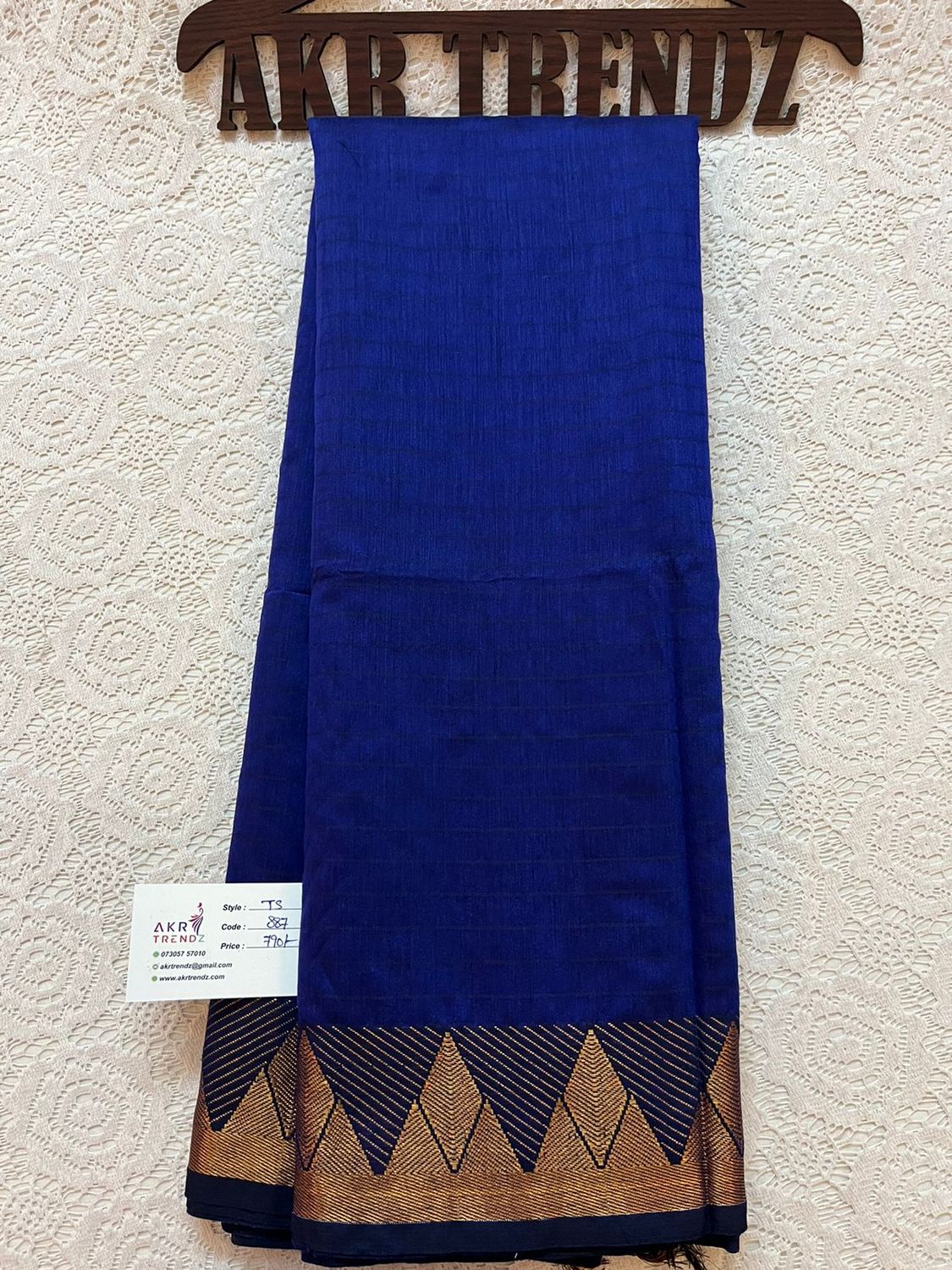Temple Border silk cotton saree​