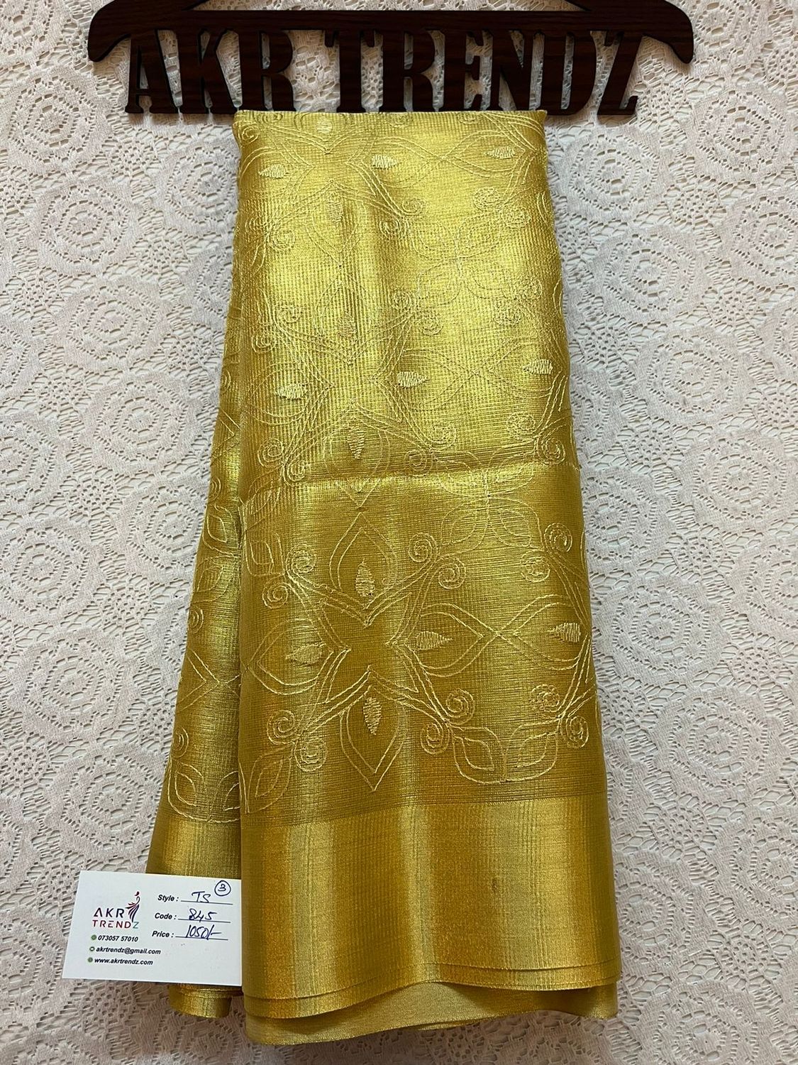 Embroidered Tissue silk sarees​