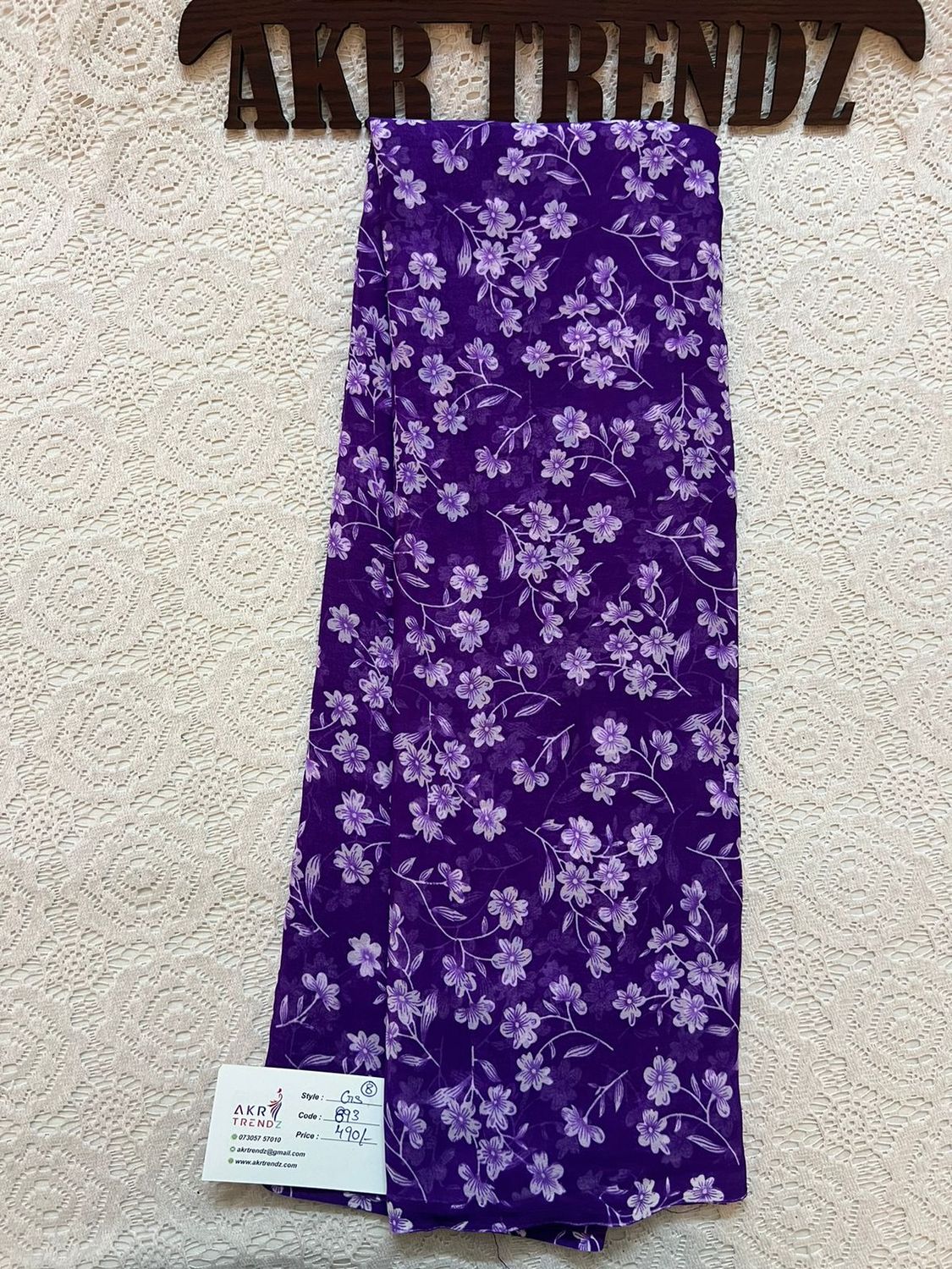 Purple Daily wear Georgette sarees