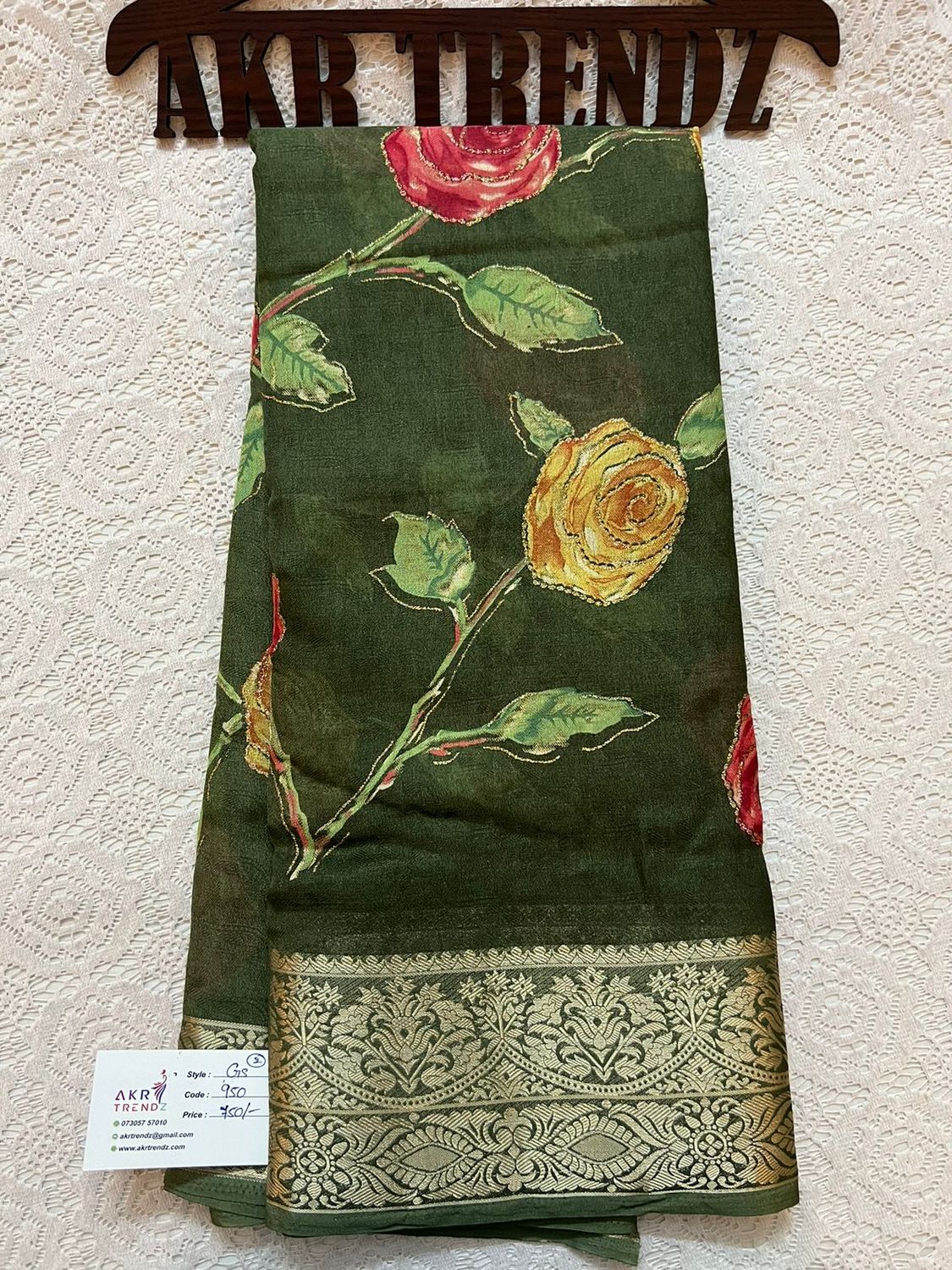 Jacquard border Georgette sarees​