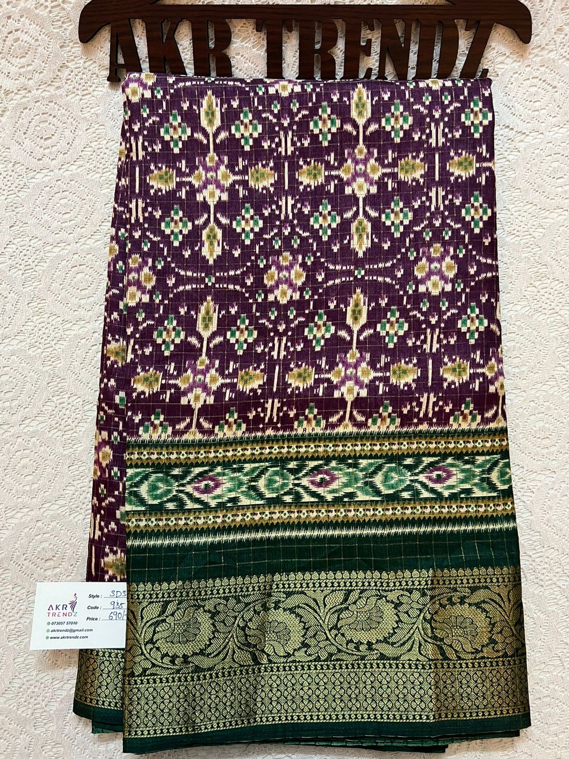 Pochampalli print soft silk sarees​