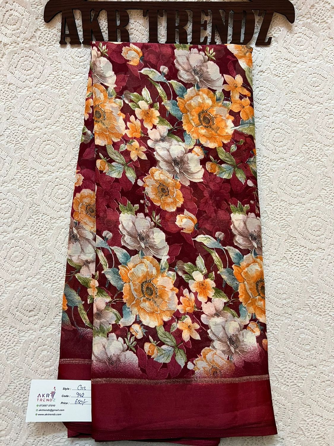 Satin Border Georgette sarees​