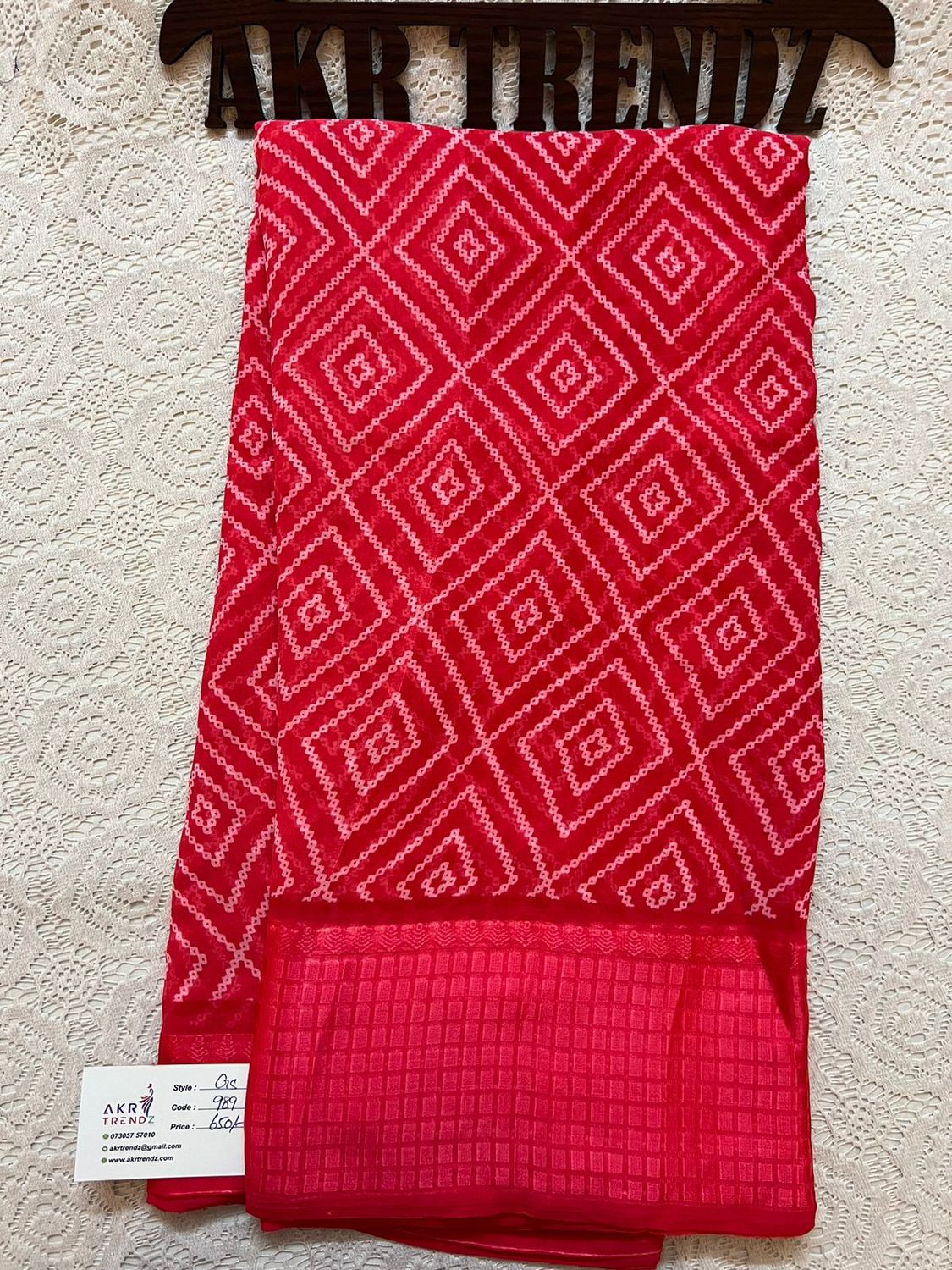 Fancy Border Georgette sarees​