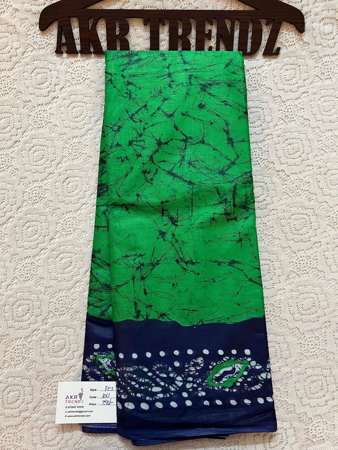 Batik print cotton sarees