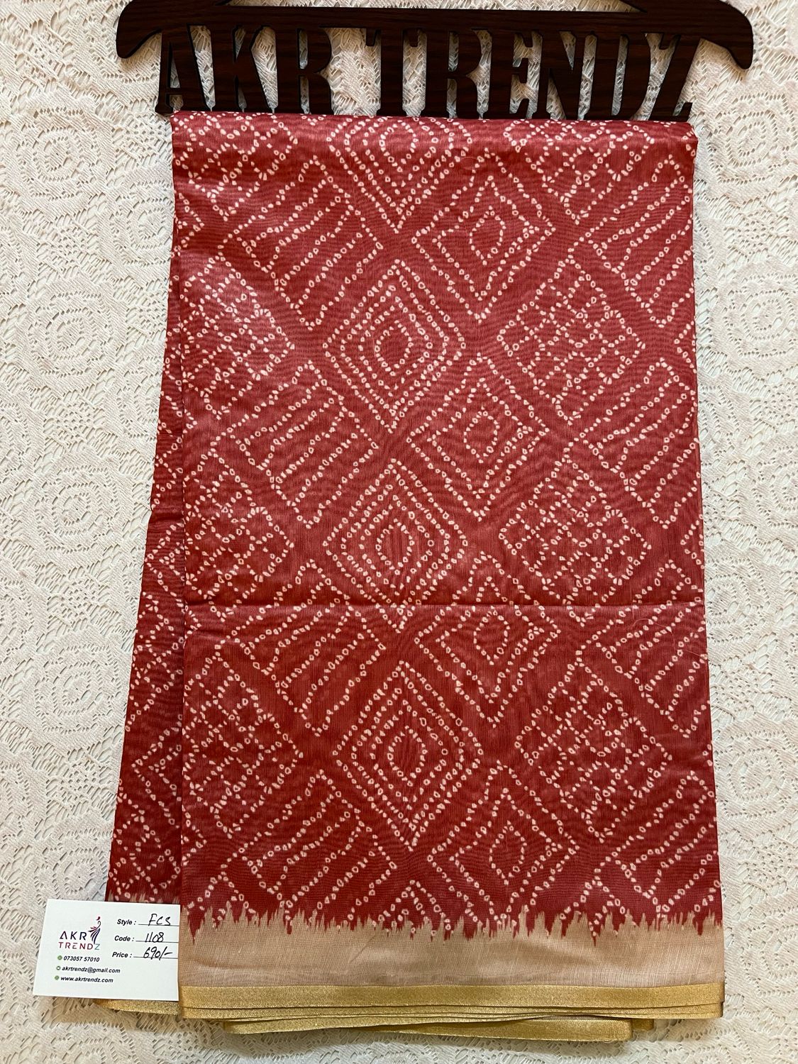 Bandhani Soft Cotton Sarees