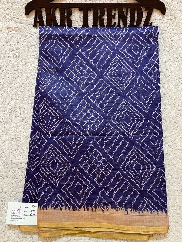 Bandhani Soft Cotton Sarees