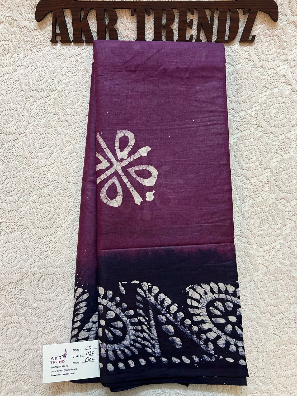 Pure cotton Batik sarees