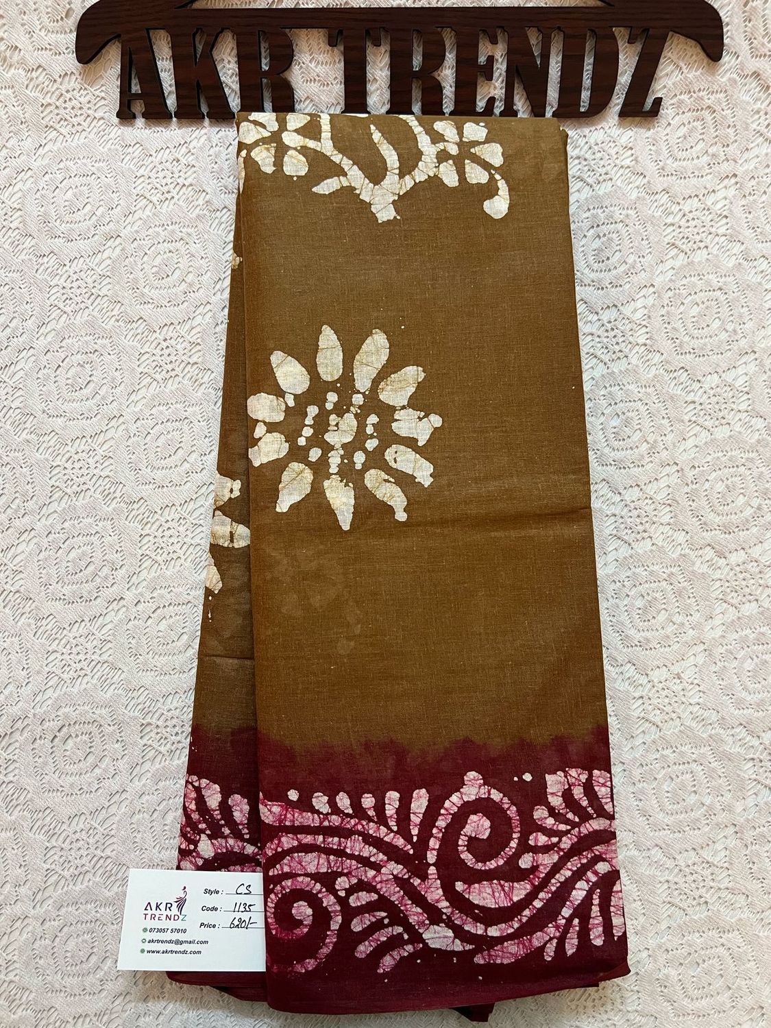 Pure cotton Batik sarees
