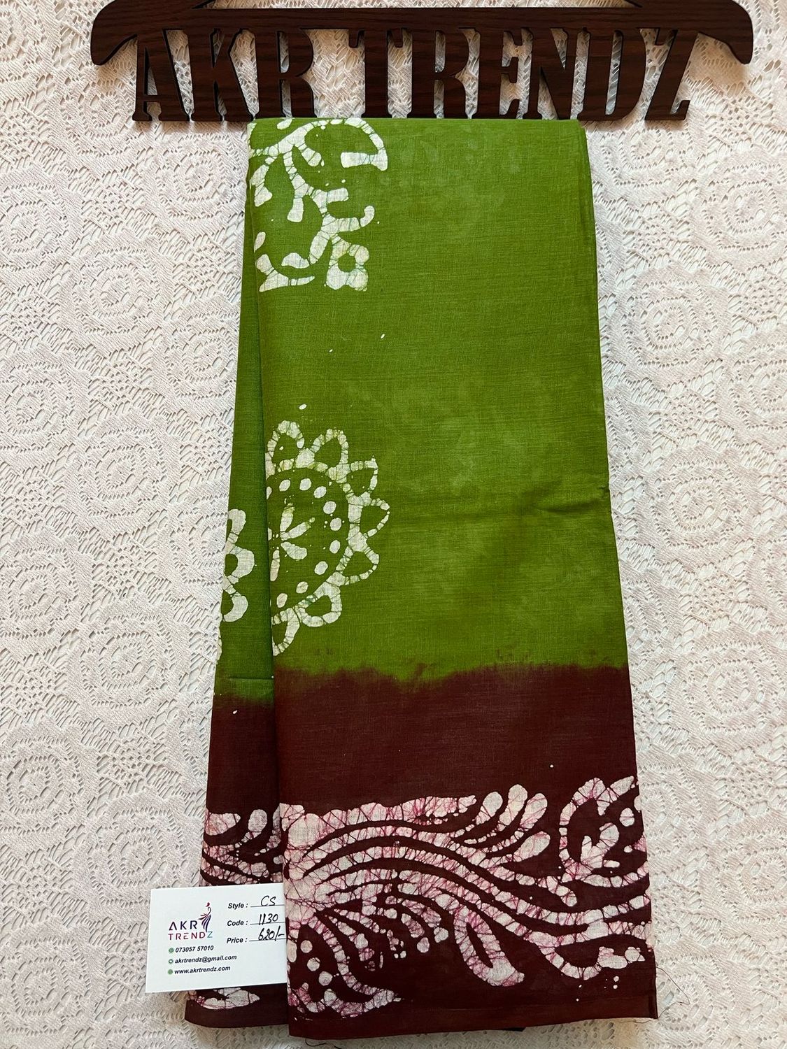 Pure cotton Batik sarees