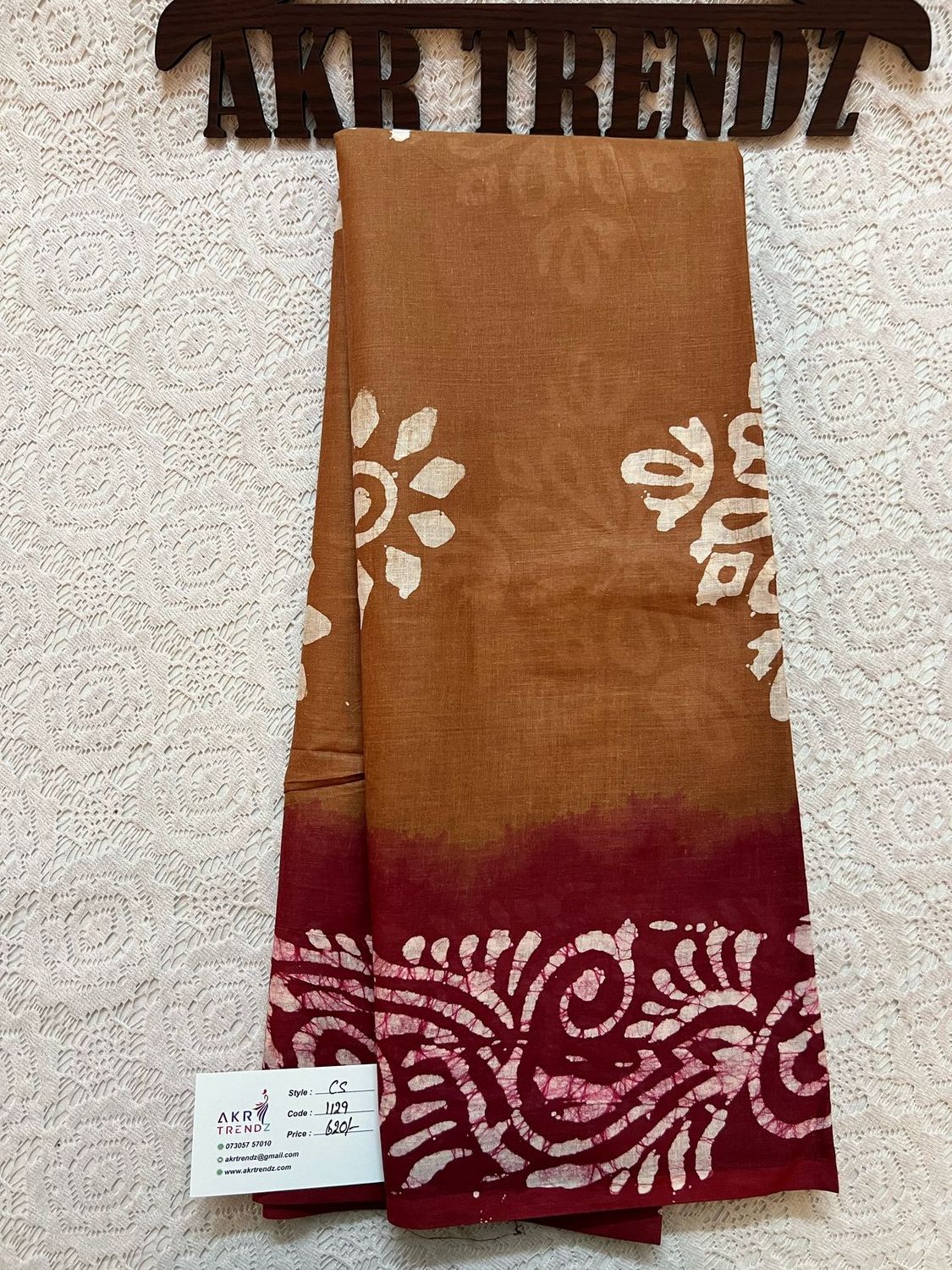 Pure cotton Batik sarees