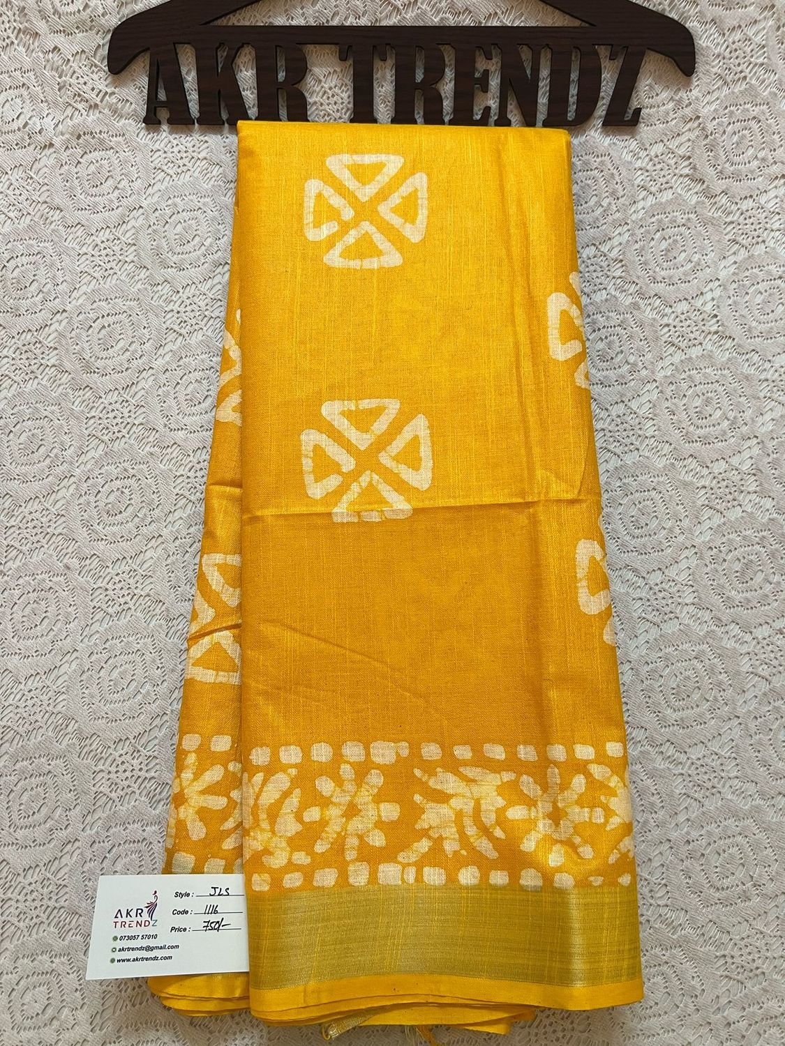 ​Jute linen sarees​
