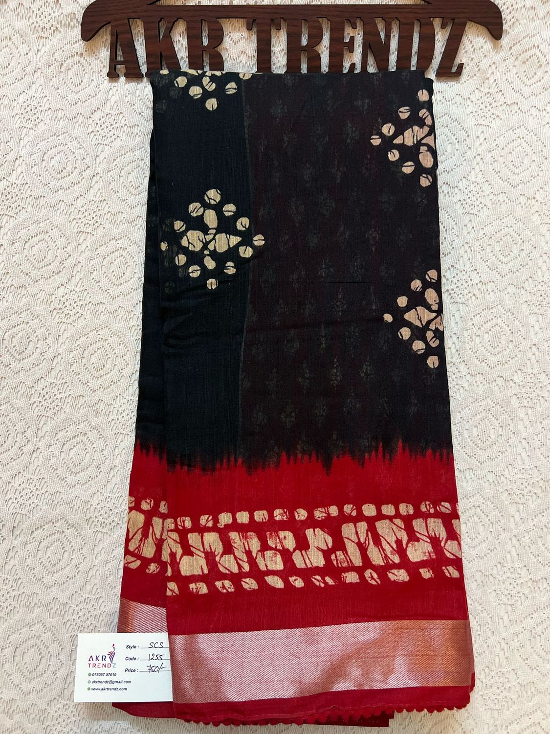 Batik print soft cotton sarees​