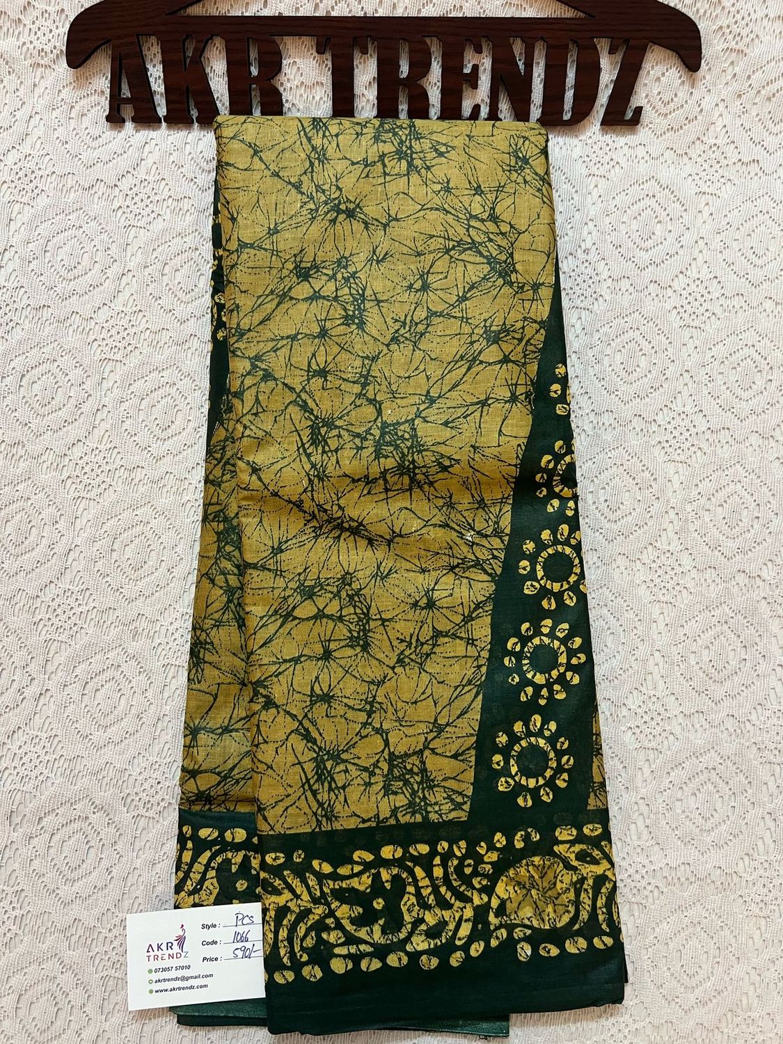 ​Batik print cotton sarees