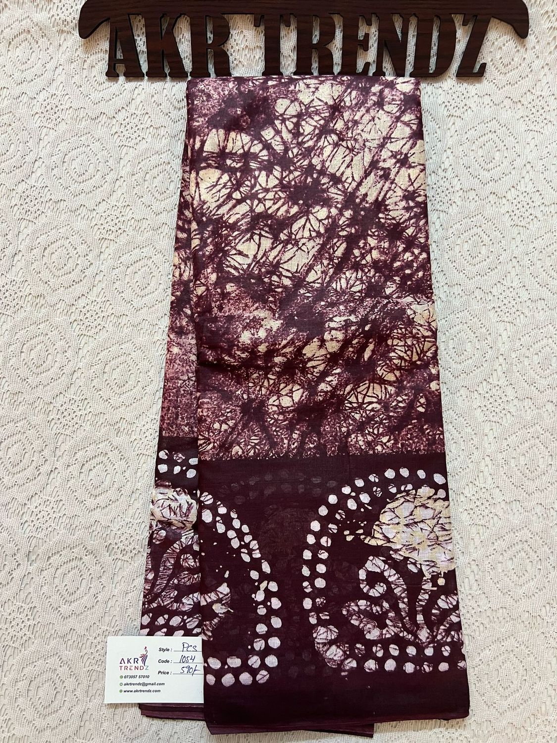 ​Batik print cotton sarees