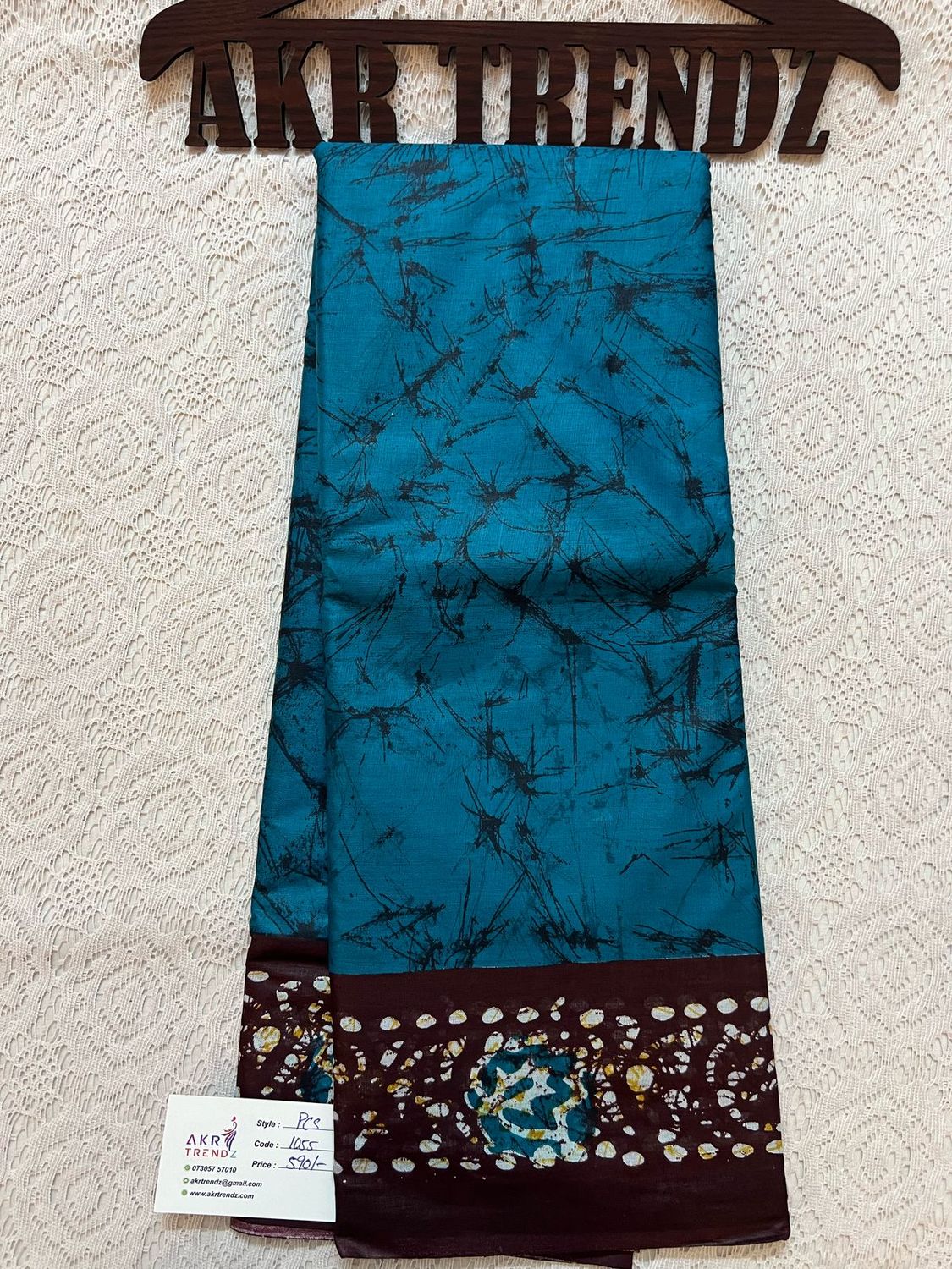 ​Batik print cotton sarees