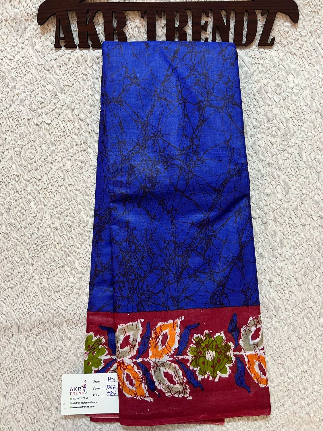 ​Batik print cotton sarees