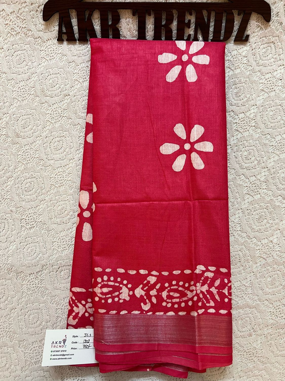 Jute linen sarees​