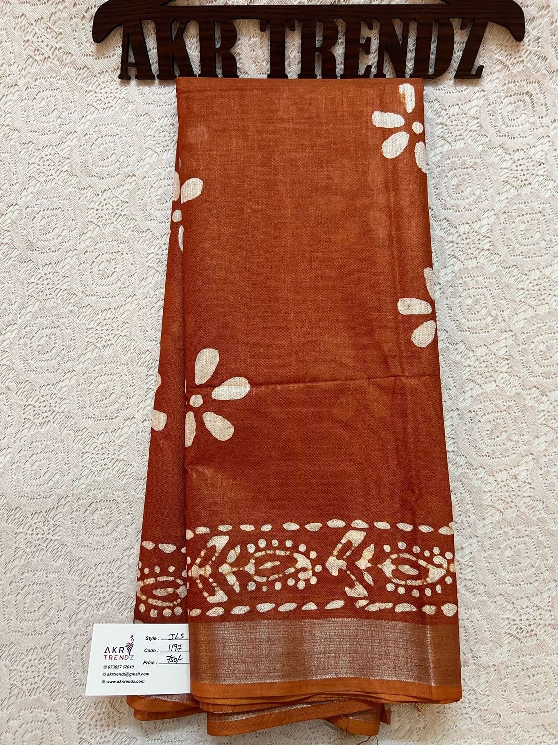 Jute linen sarees​