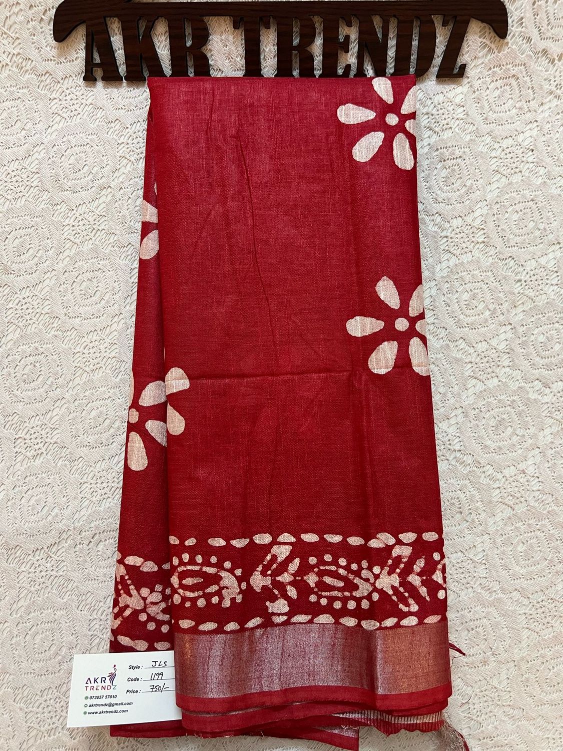 Jute linen sarees​