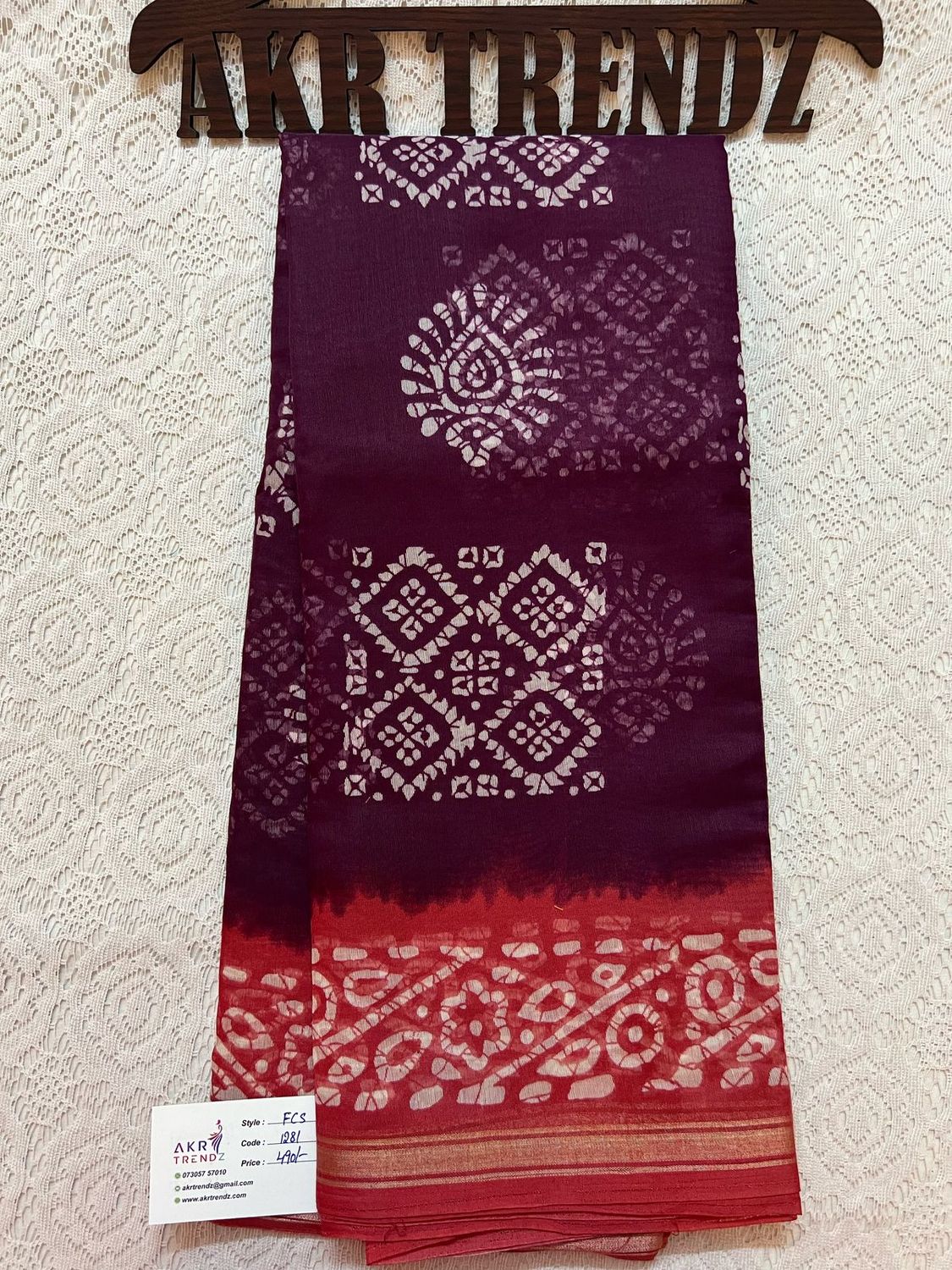 ​Fancy cotton sarees​