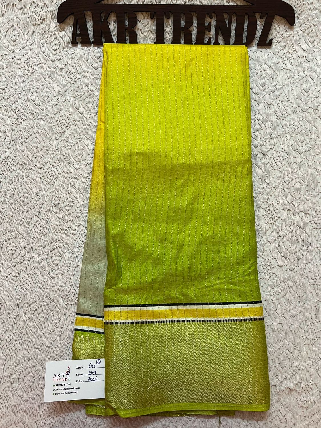 Zari lines Georgette sarees​