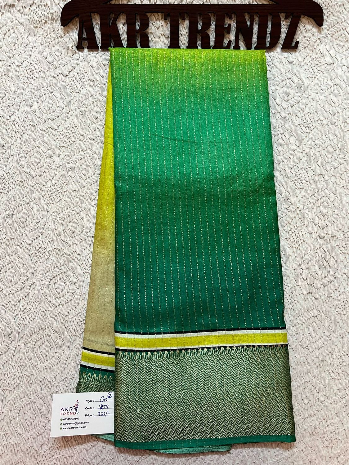 Zari lines Georgette sarees​