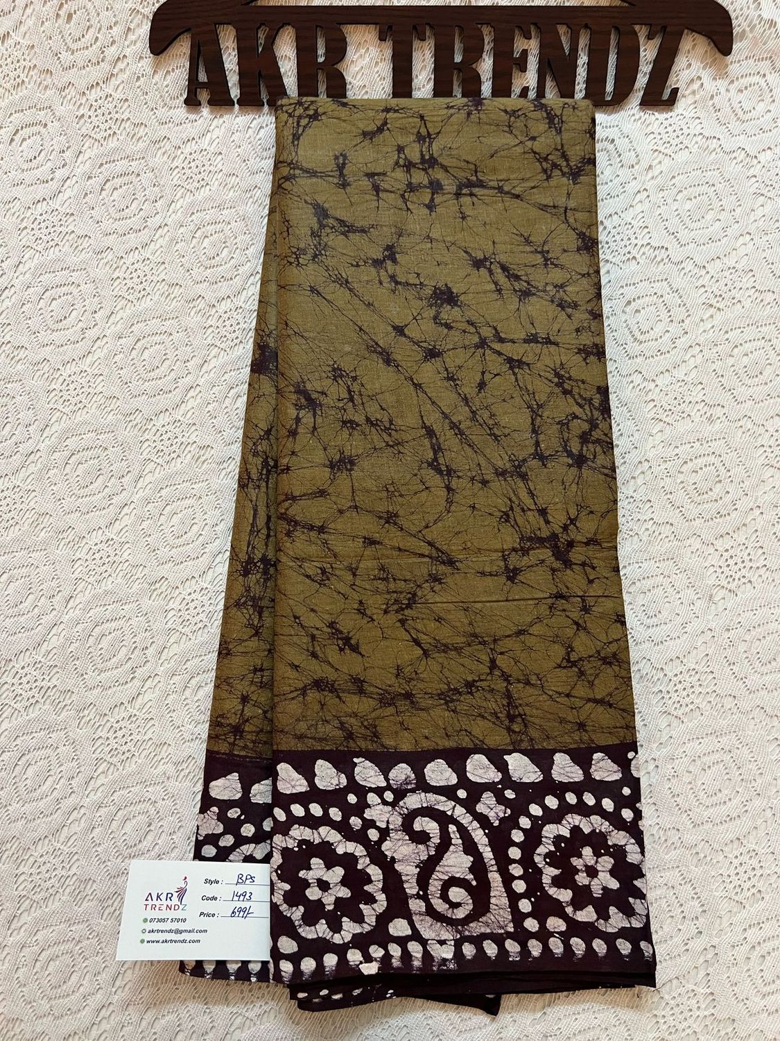 Pure cotton Batik sarees