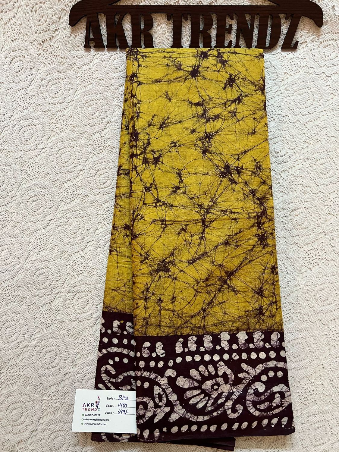 Pure cotton Batik sarees