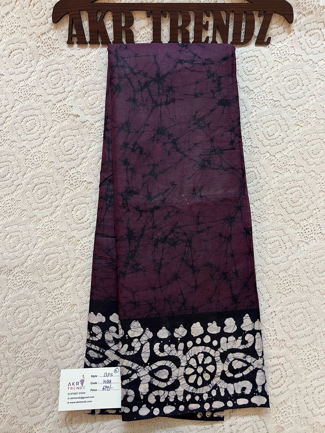 Pure cotton Batik sarees