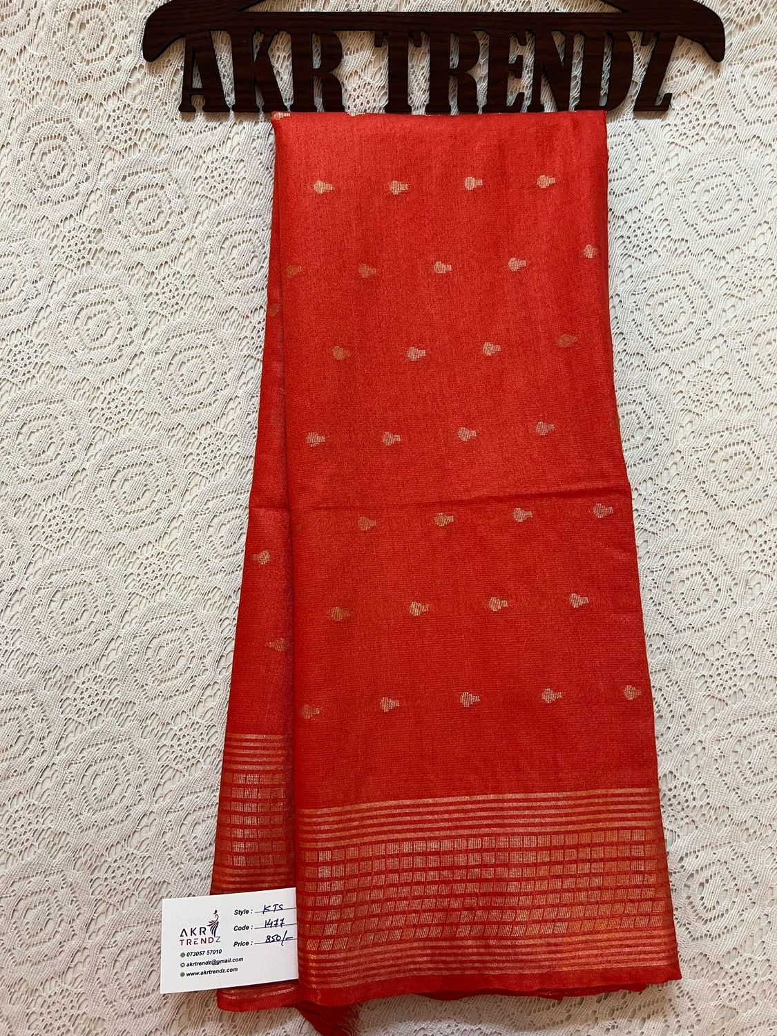 Jute linen sarees​