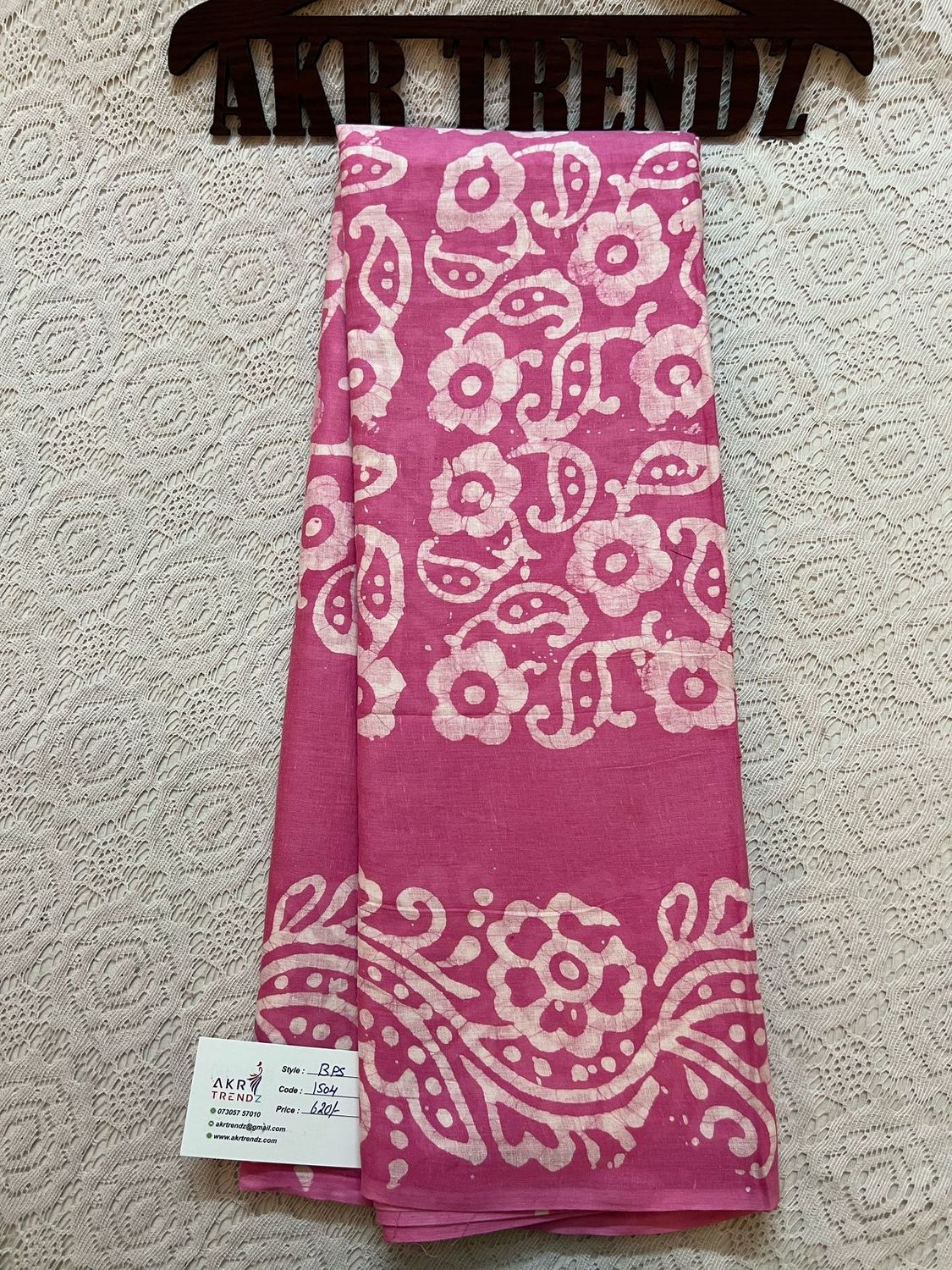 Pure cotton batik sarees