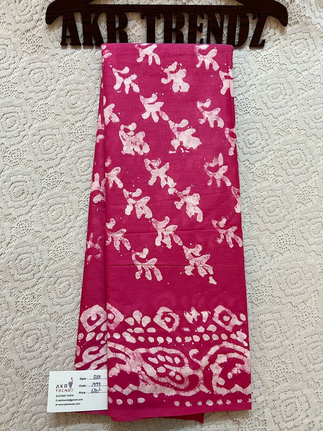 Pure cotton batik sarees